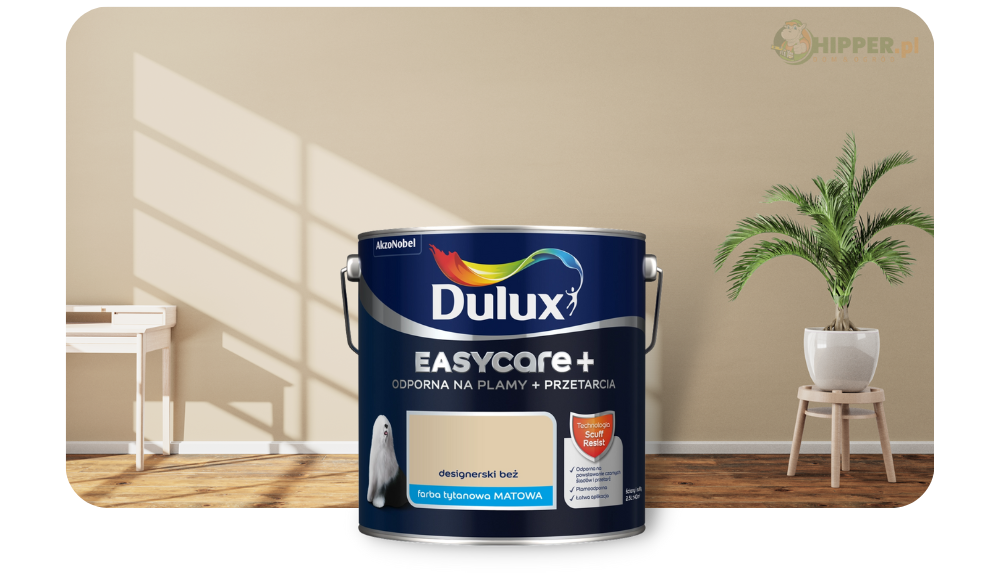 4 DULUX EASYCARE+ DESIGNERSKI BEŻ 2.5L FARBA LATEKSOWA